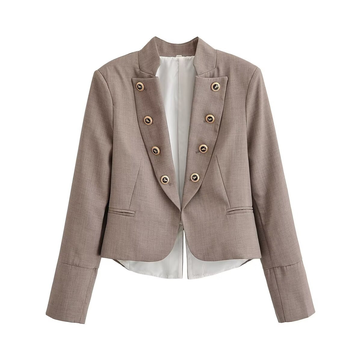 Blazer militar para mujer, foto real