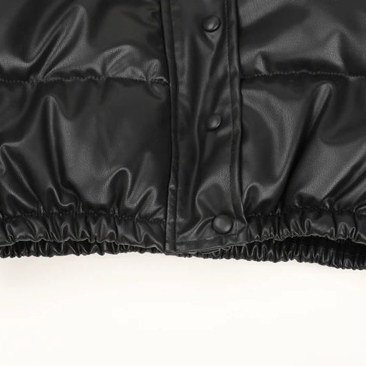 Chaqueta de Piel Sintética para Mujer | Chaquetón Corto de Invierno con Cremallera