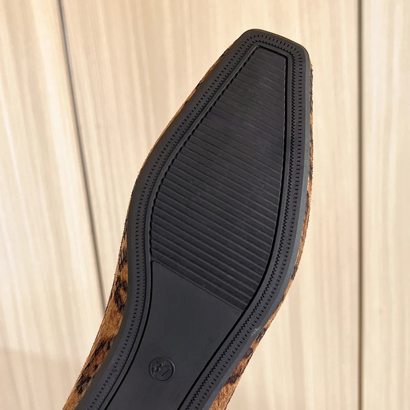 Bailarinas Animal Print para Mujer | Bailarina de Piel Grabada de Otoño