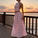 Conjunto boho rosa