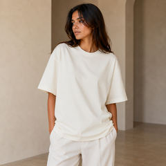 Camiseta Oversize para Mujer | Camiseta Holgada de Manga Corta de Verano