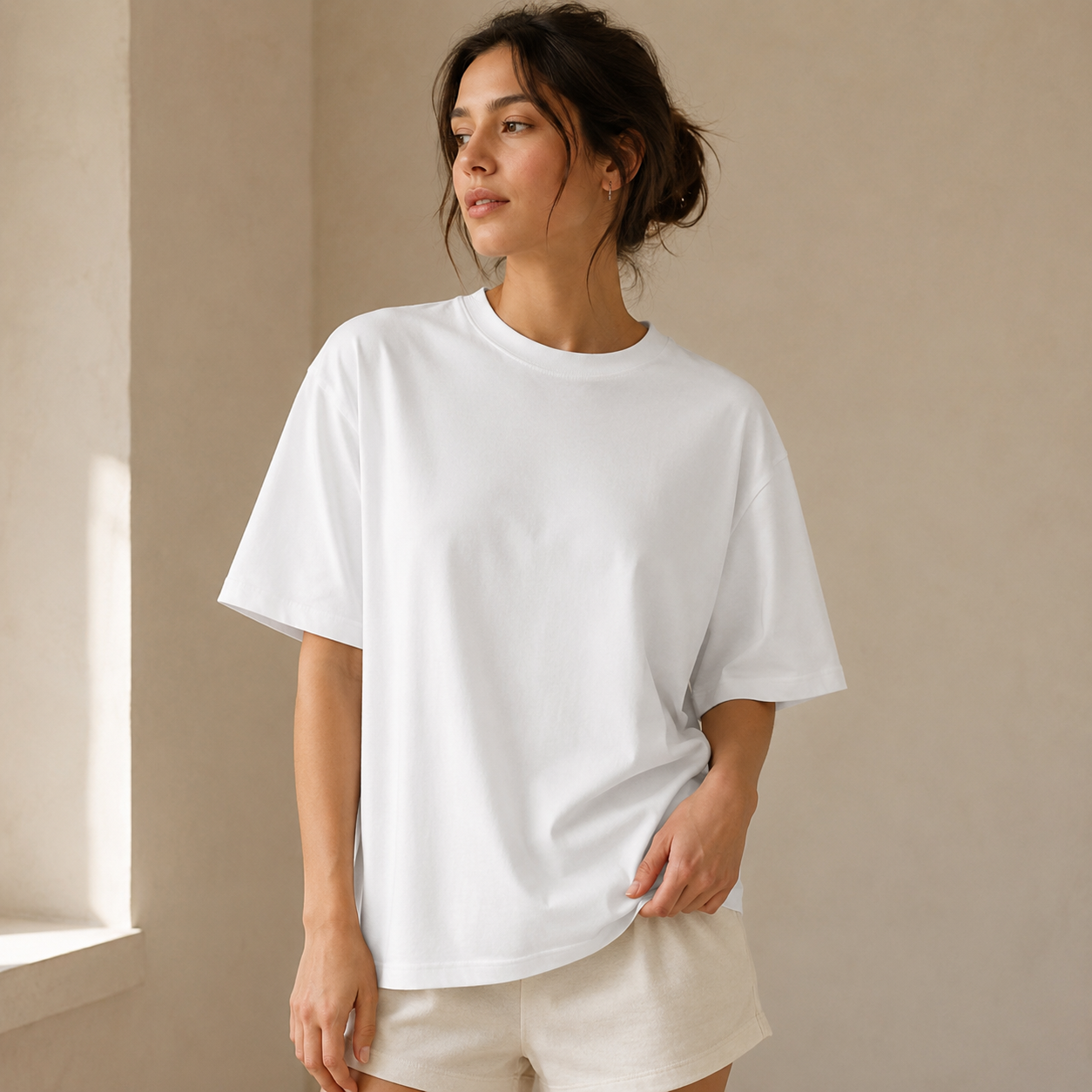 Camiseta Oversize para Mujer | Camiseta Holgada de Manga Corta de Verano