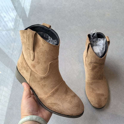 Botines cowboy para mujer, foto real