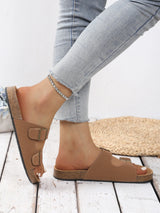 Sandalias de Corcho con Hebilla para Mujer | Sandalias Cómodas de Verano