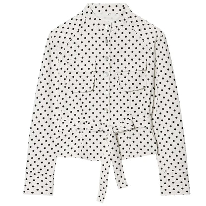 Top y Pantalón de Lunares para Mujer | Conjunto Crop a Juego