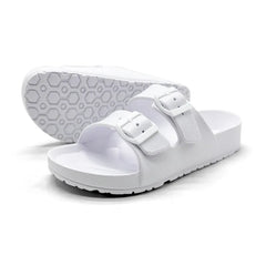 Zuecos EVA con Doble Hebilla para Mujer | Sandalias Cómodas de Verano