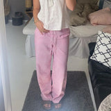 Pantalón Ancho de Rayas para Mujer | Cintura Elástica, Corte Fluido con Bolsillos, Verano