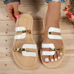 Sandalias Planas de Borlas para Mujer