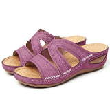 Sandalias de Cuña Ortopédicas para Mujer | Sandalias de Verano Cómodas con Plataforma