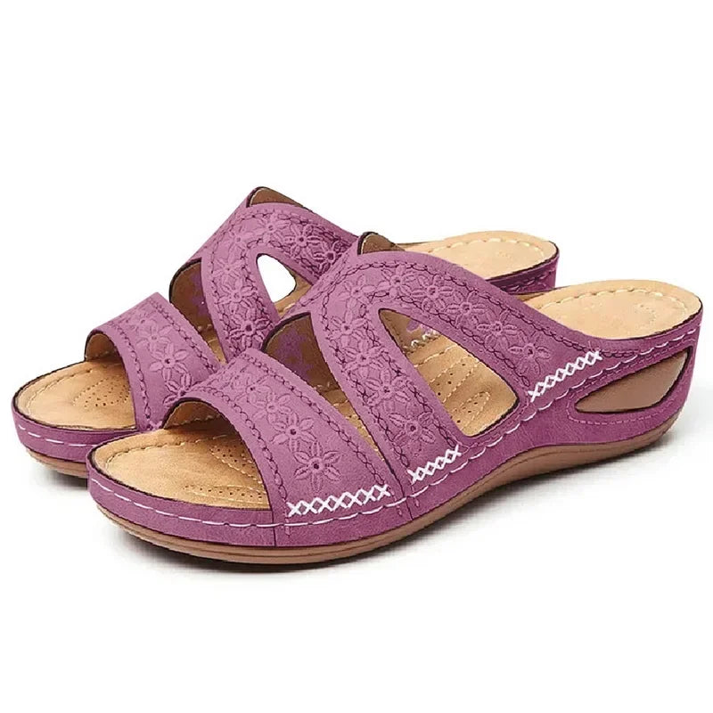 Sandalias de Cuña Ortopédicas para Mujer | Sandalias de Verano Cómodas con Plataforma