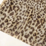 Falda Larga de Tul para Mujer | Estampado Leopardo de Cintura Alta
