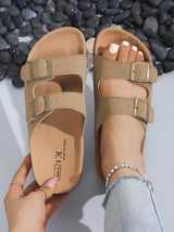 Sandalias de Corcho con Hebilla para Mujer | Sandalias Cómodas de Verano