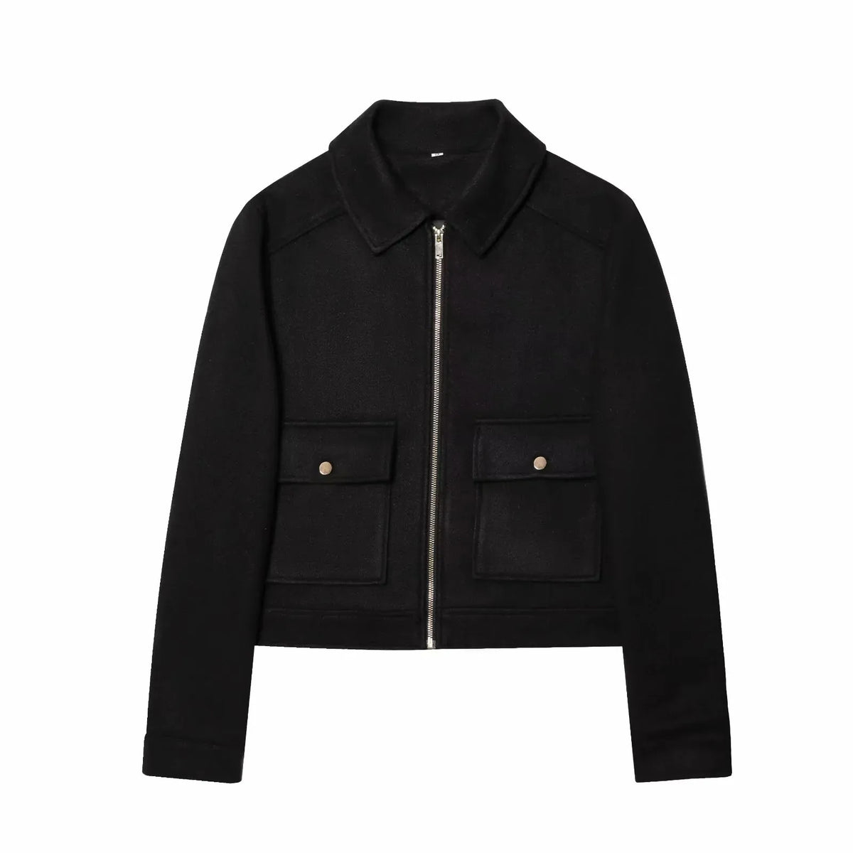 Chaquetón Corto de Invierno para Mujer | Cuello Camisero