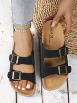Sandalias de Corcho con Hebilla para Mujer | Sandalias Cómodas de Verano