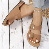 Sandalias de Corcho con Hebilla para Mujer | Sandalias Cómodas de Verano
