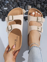 Sandalias de Corcho con Hebilla para Mujer | Sandalias Cómodas de Verano