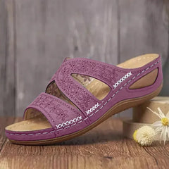 Sandalias de Cuña Ortopédicas para Mujer | Sandalias de Verano Cómodas con Plataforma