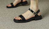 Sandalias de Tacón Bajo para Mujer | Sandalias de Piel Cómodas de Verano