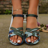 Sandalias Romanas para Mujer | Sandalias Planas de Verano con Tiras y Suela Antideslizante