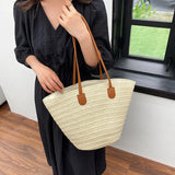 Bolso de Rafia para Mujer | Capazo de Playa Tejido de Verano