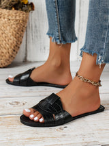 Sandalias Planas para Mujer | Sandalias de Verano de Rejilla Tejida Cómodas