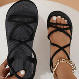Sandalias de Cuña para Mujer | Sandalias de Verano Ligeras de Plataforma con Tira Elástica