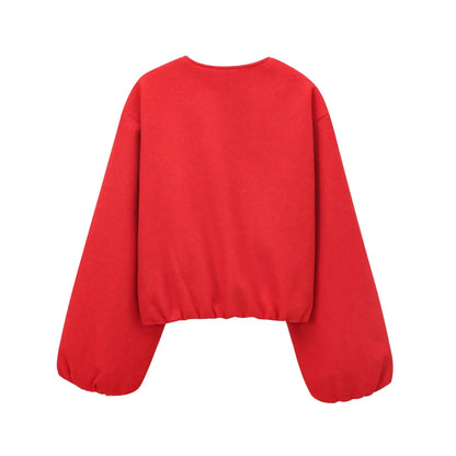 Chaqueta Bomber Cropped para Mujer | Deportiva de Manga Larga con Cremallera
