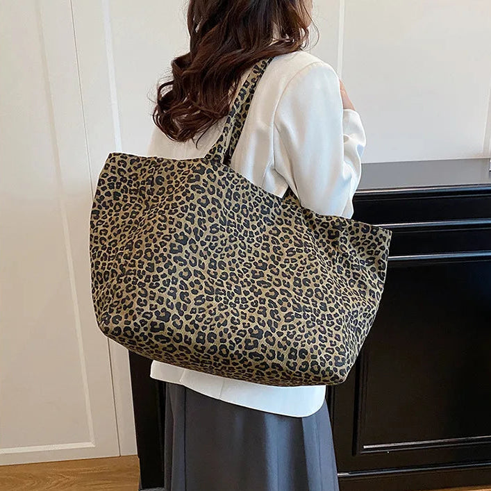 Bolso Bandolera de Leopardo para Mujer | Efecto Ante