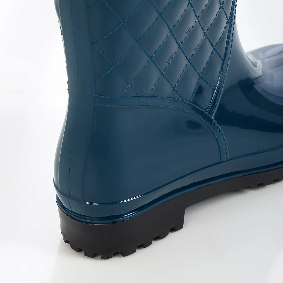 Botas de Agua Verdes Acolchadas para Mujer | Botas de Lluvia Antideslizantes