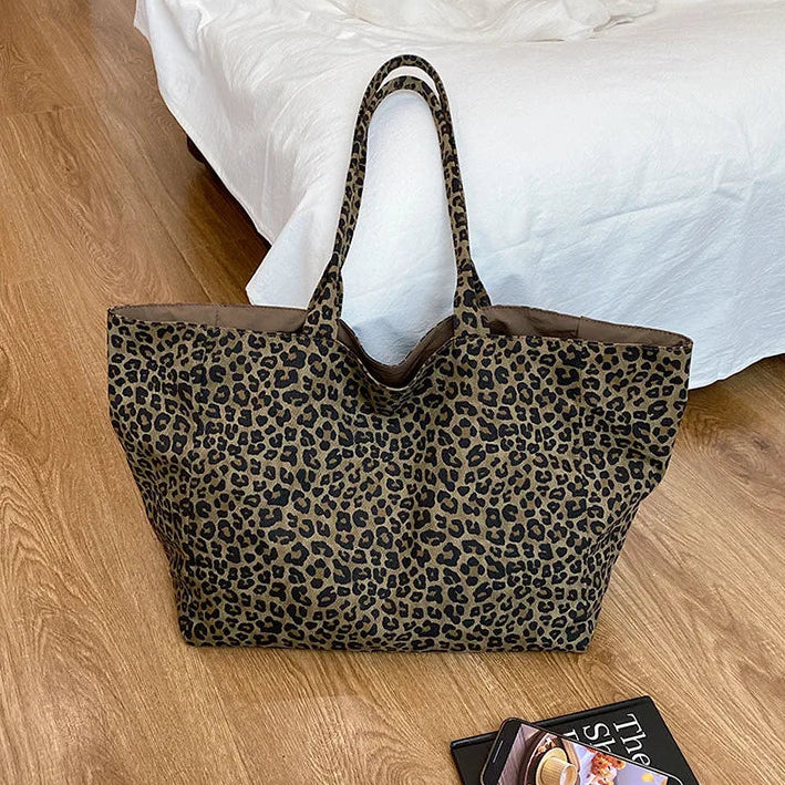 Bolso Bandolera de Leopardo para Mujer | Efecto Ante