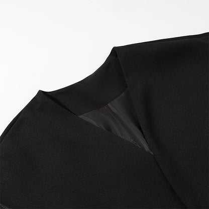 Conjunto de Chaleco y Pantalón para Mujer | Chaleco Sastre Asimétrico con Pantalón Recto