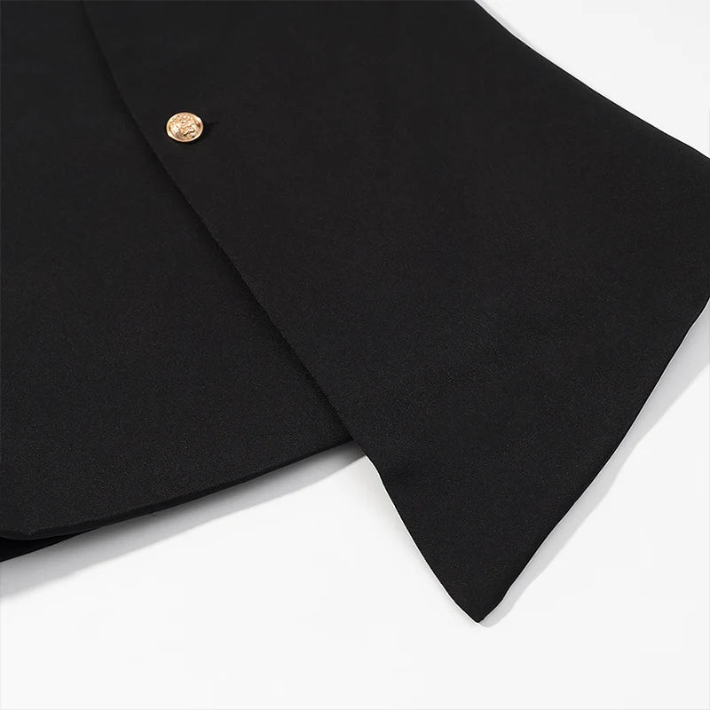 Conjunto de Chaleco y Pantalón para Mujer | Chaleco Sastre Asimétrico con Pantalón Recto