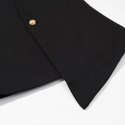 Conjunto de Chaleco y Pantalón para Mujer | Chaleco Sastre Asimétrico con Pantalón Recto