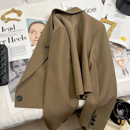 Blazer Recto para Mujer | Chaqueta Elegante de Manga Larga con Botón