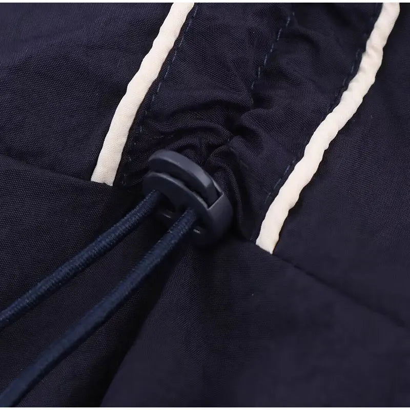 Anorak Cropped Colorblock para Mujer | Cuello Alto