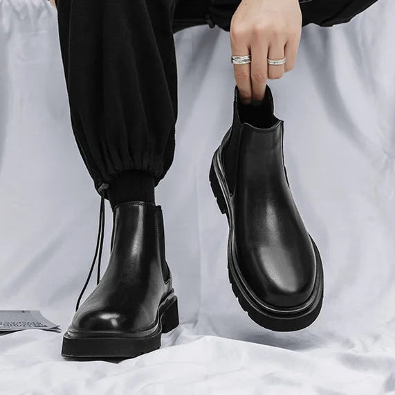 Botines Chelsea para Mujer | Botines Negros de Suela Track