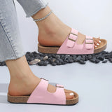 Sandalias de Corcho con Hebilla para Mujer | Sandalias Cómodas de Verano