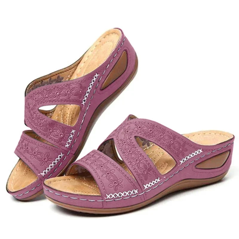 Sandalias de Cuña Ortopédicas para Mujer | Sandalias de Verano Cómodas con Plataforma