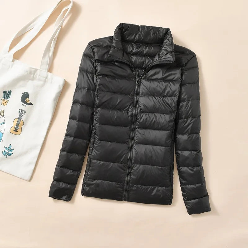 Chaqueta de Plumón Corta para Mujer | Plumífero Ligero Acolchado de Invierno