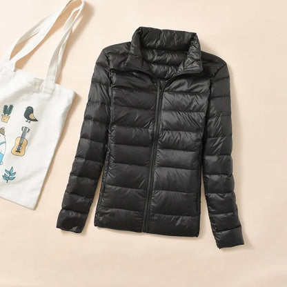 Chaqueta de Plumón Corta para Mujer | Plumífero Ligero Acolchado de Invierno