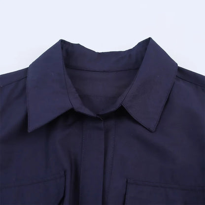 Vestido Camisero para Mujer | Vestido Largo de Manga Larga con Cinturón