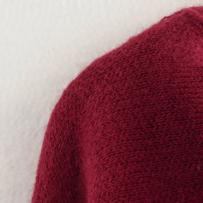Jersey Oversize de Punto para Mujer | Con Bufanda Cruzada Estilo Capa