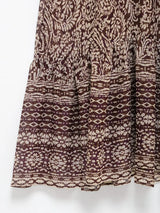 Vestido Midi Estampado para Mujer | Vestido Vintage de Manga Larga y Escote en V