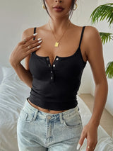 Top Corto de Tirantes para Mujer | Crop Top de Tirantes Efecto Corsé