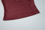Top Corto de Lunares para Mujer | Crop Top de Tirantes con Espalda Descubierta