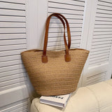 Bolso de Rafia para Mujer | Capazo de Playa Tejido de Verano
