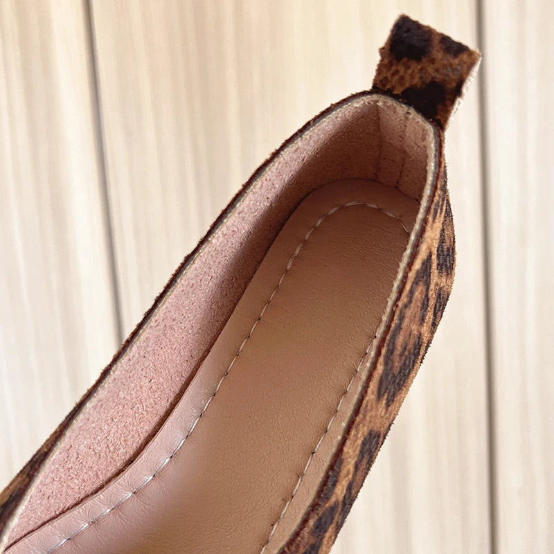 Bailarinas Animal Print para Mujer | Bailarina de Piel Grabada de Otoño