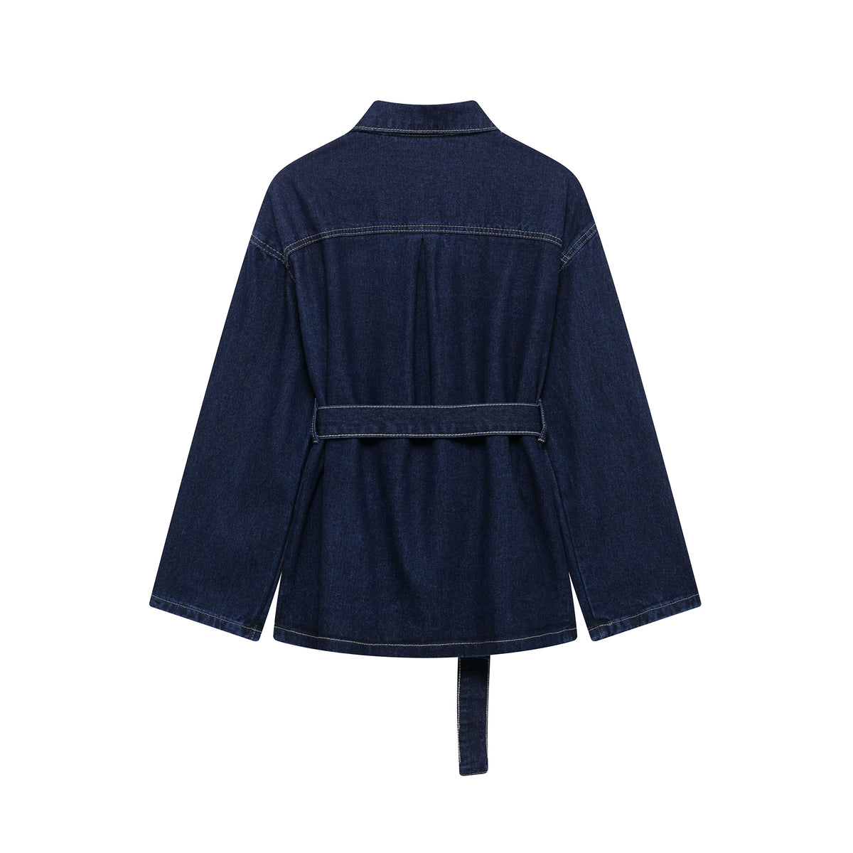 Conjunto Vaquero para Mujer | Chaqueta Vaquera con Cinturón y Vaquero Recto