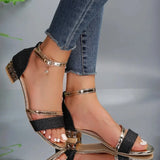 Sandalias de Tacón Bajo para Mujer