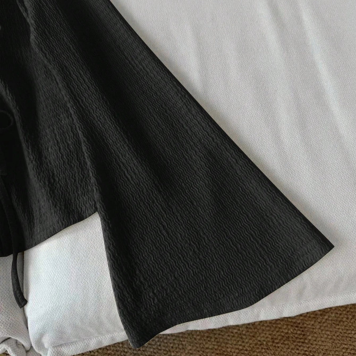 Blusa de Punto con Lazada para Mujer | Manga Farol y Escote de Pico